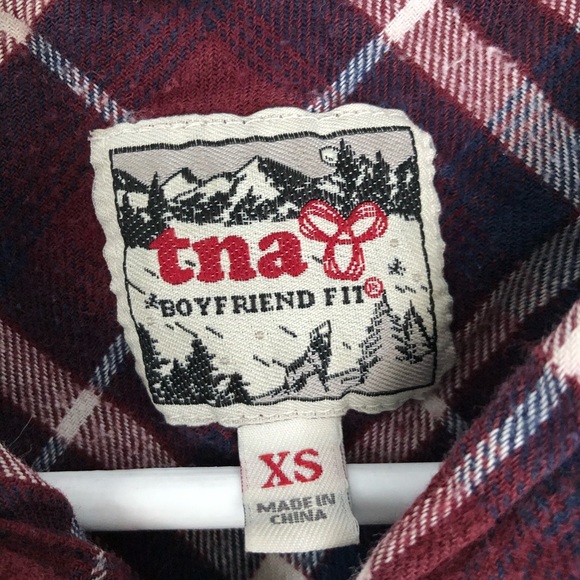 TNA Boyfriend Fit Plaid Hoody - Picture 3 of 3